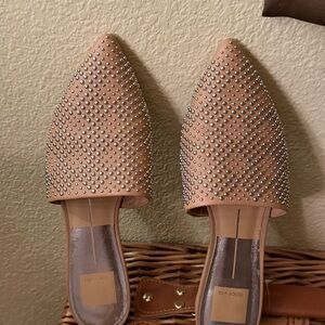 Dolce Vita Beige Studded Mules